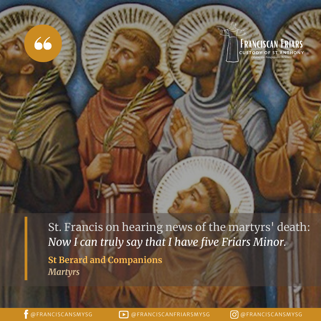 Saint Berard and Companions (1220) - Franciscan Friars - Custody of St ...