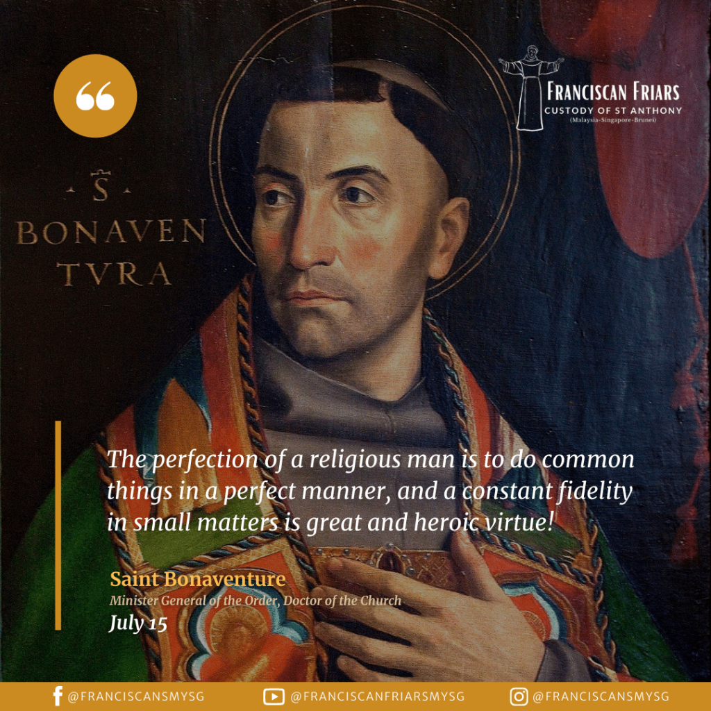 Saint Bonaventure (1221 1274) Franciscan Friars Custody of St