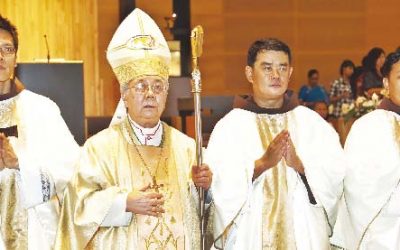 Archbishop Chia Ordained Three Franciscan Friars