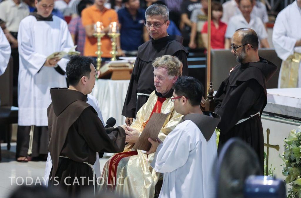 Friar David Au OFM professes Final Vows as Franciscan