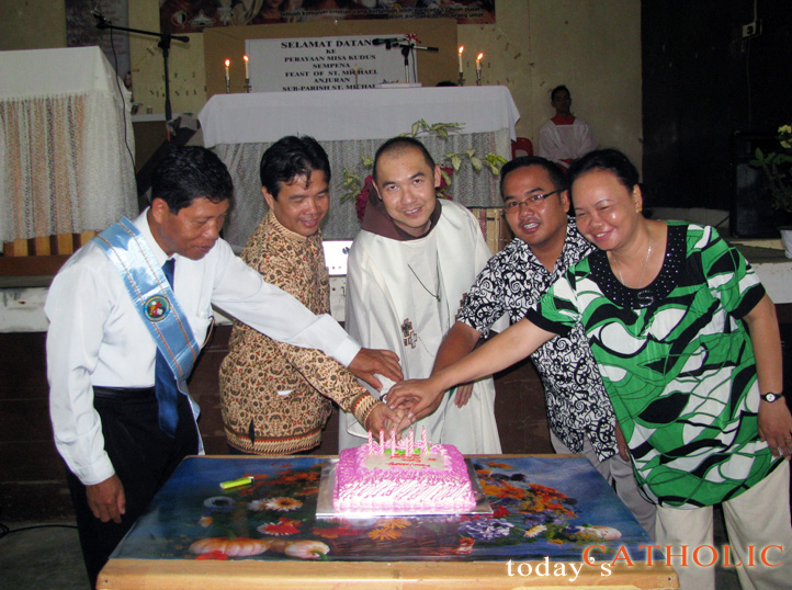 Celebrating Sub-parish St Michael feast day (Kuching, Sarawak)