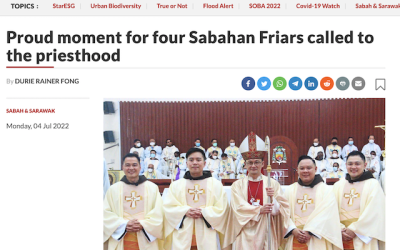 Proud moment for four Sabahan Friars called to the priesthood – The Star Newspaper