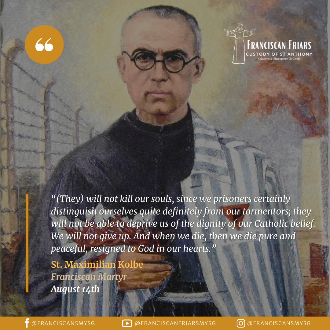 Saint Maximilian Kolbe (1894-1941) - Franciscan Friars - Custody Of St ...