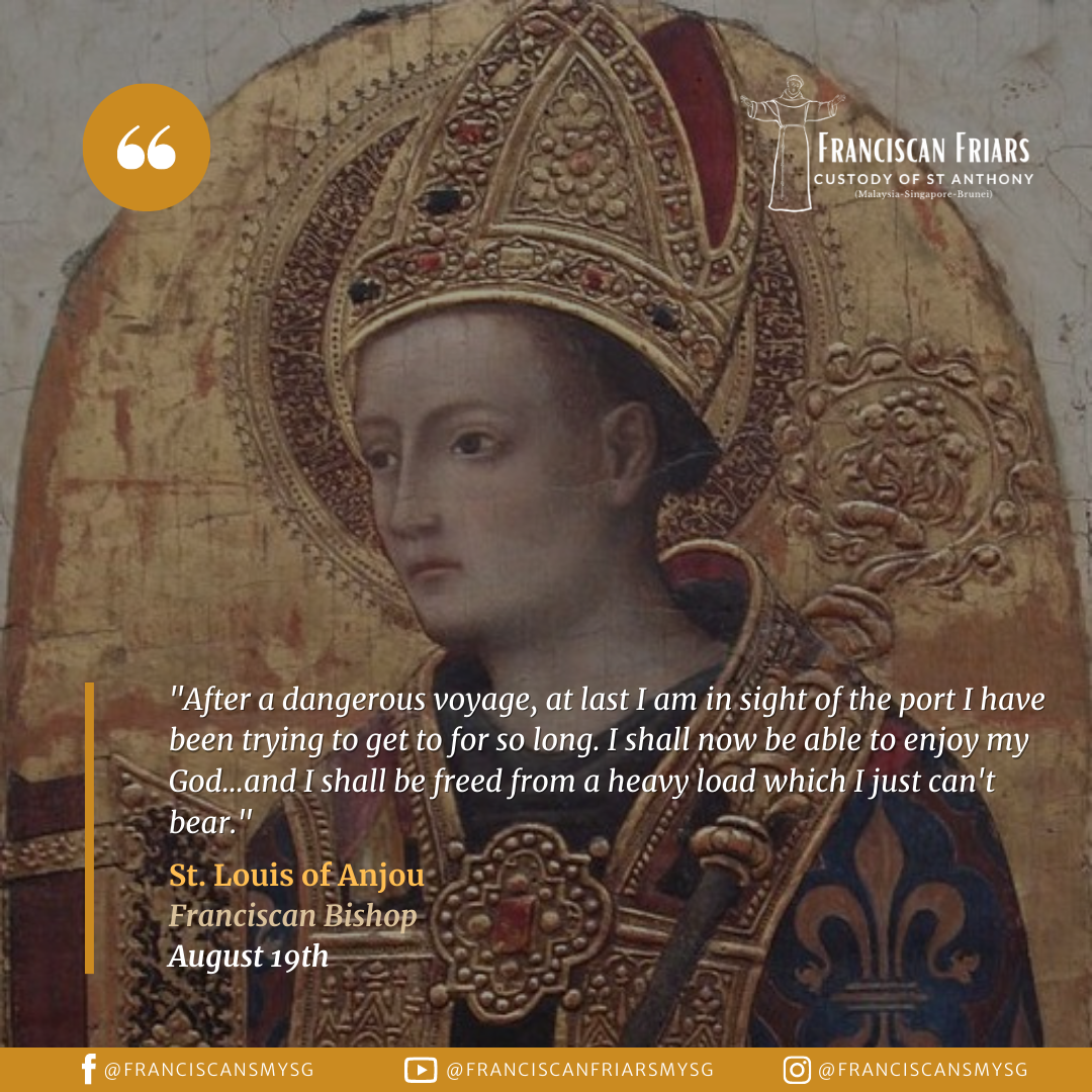 Saint Louis of Anjou (1274-1297) - Franciscan Friars - Custody of St ...