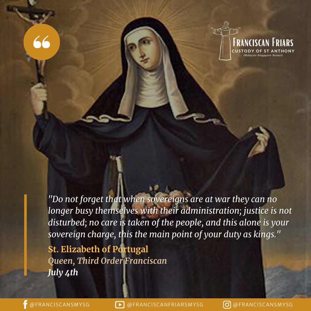 Saint Elizabeth of Portugal (1271-1336) - Franciscan Friars - Custody ...
