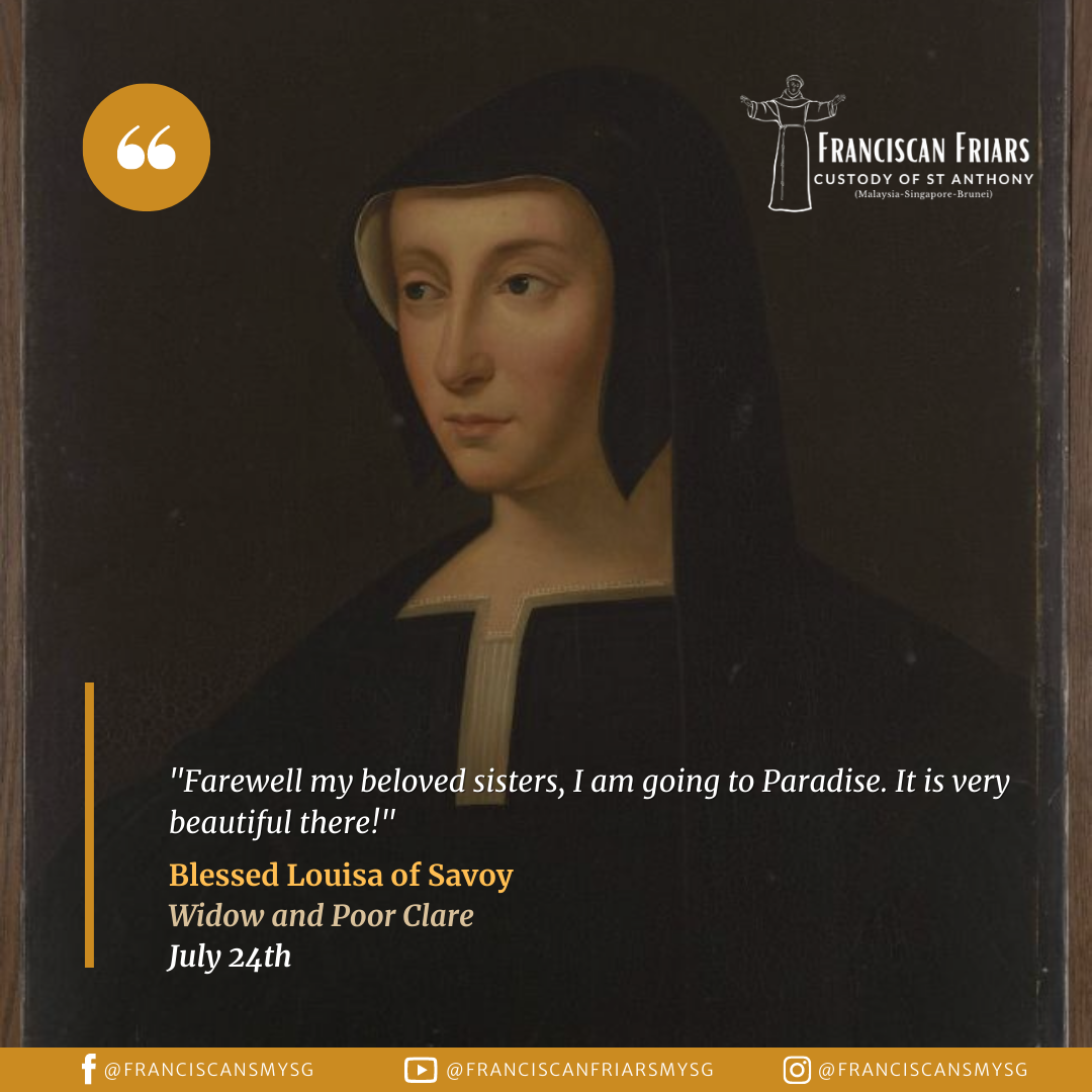 Blessed Louisa of Savoy (1461-1503) - Franciscan Friars - Custody of St ...