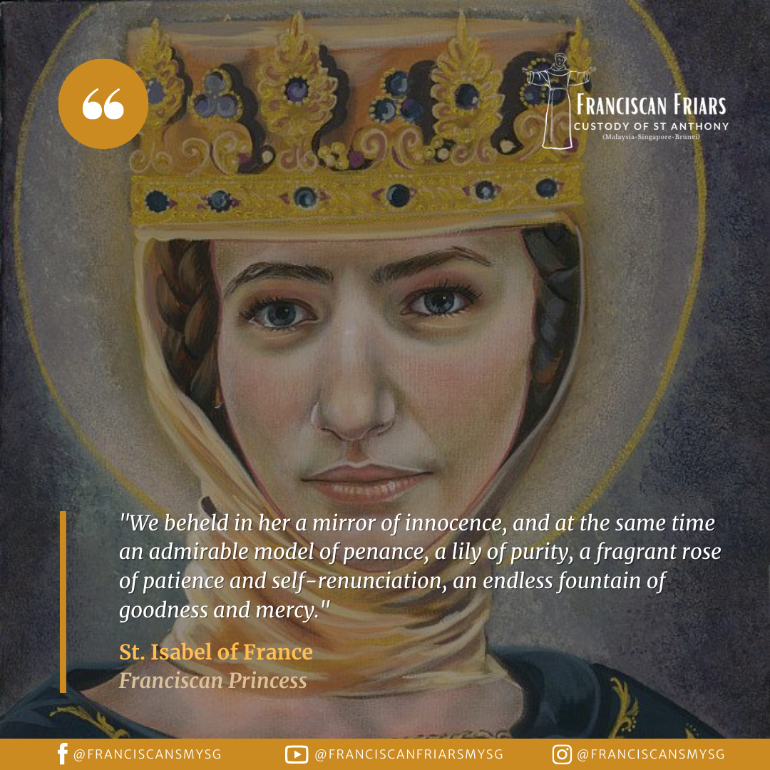 Saint Isabel of France (1225-1270) - Franciscan Friars - Custody of St ...