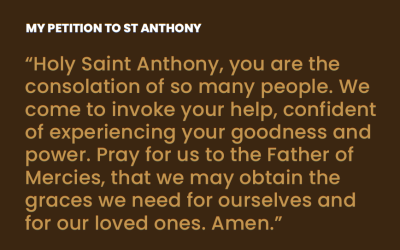 My Petition to St. Anthony